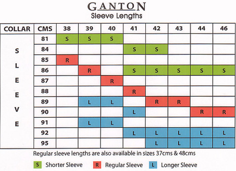Ganton Sleeve Lengths