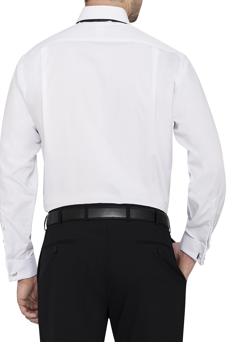 Van Heusen white dress shirts pleated front Euro-Tailored Fit