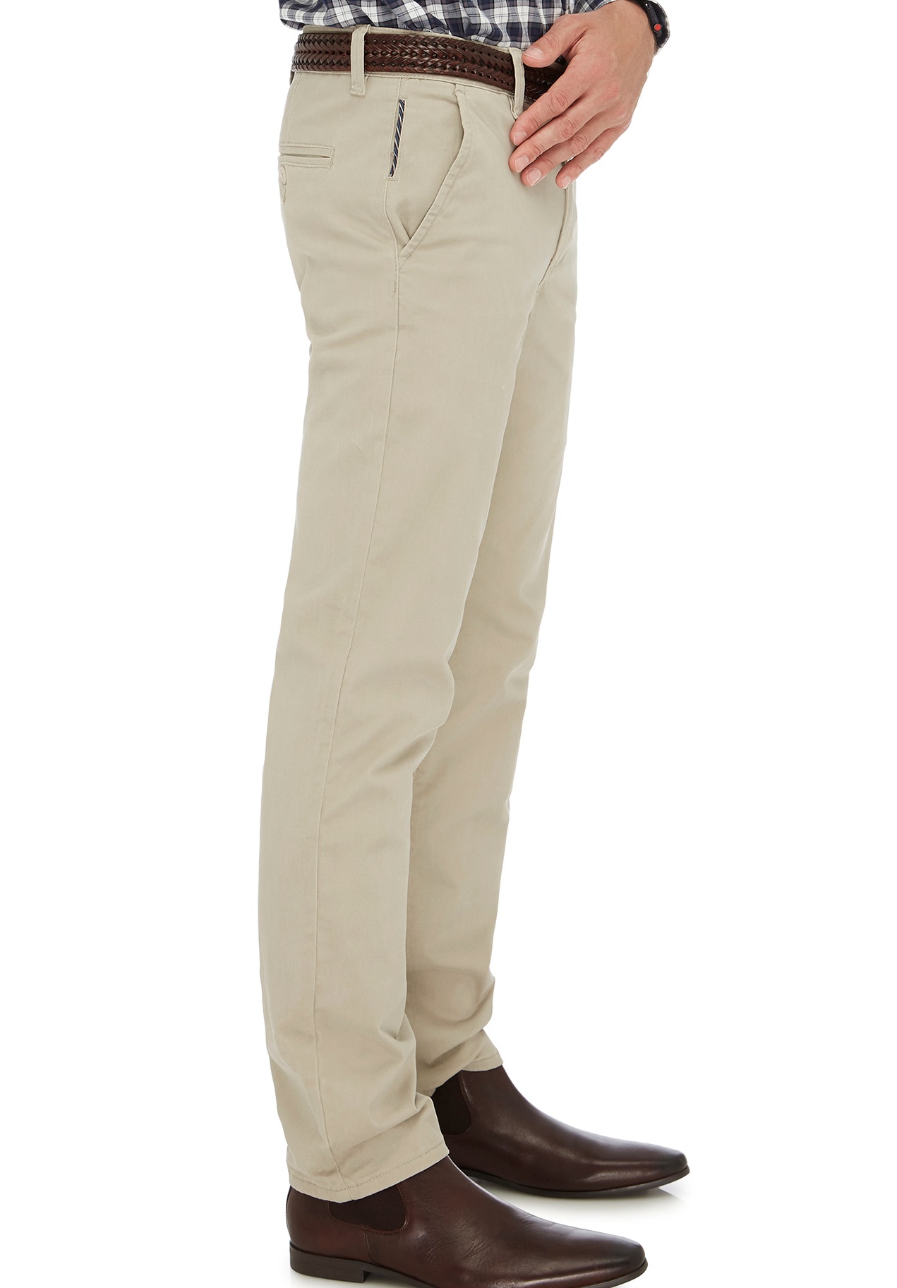 City Club Chino Pant Slim Fit Cotton Stretch Machine Washable